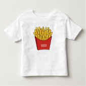 Afbeelding Franse friet cartoon Kinder Shirts (Voorkant)