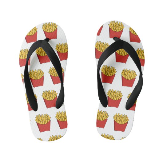 Afbeelding Franse friet cartoon Kinder Teenslippers (Voetbed)