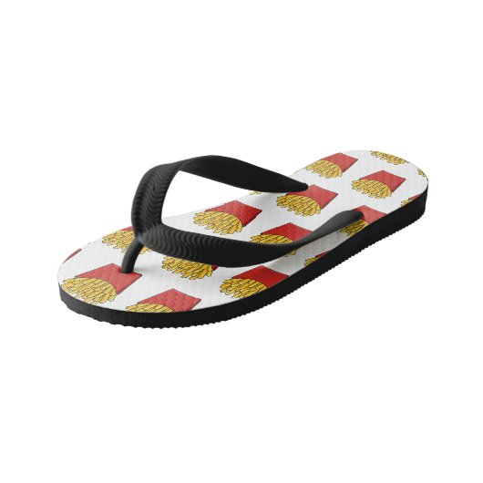 Afbeelding Franse friet cartoon Kinder Teenslippers (Schuin)