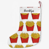 Afbeelding Franse friet cartoon Kleine Kerstsok (Achterkant)