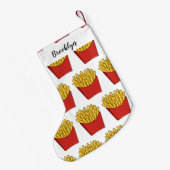 Afbeelding Franse friet cartoon Kleine Kerstsok (Achterkant (Hangend))