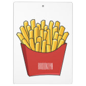 Afbeelding Franse friet cartoon Klembord (Achterkant)