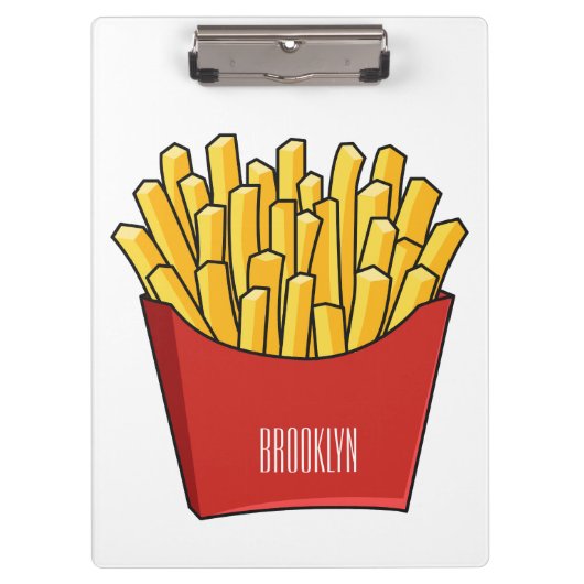 Afbeelding Franse friet cartoon Klembord (Voorkant)