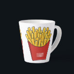 Afbeelding Franse friet cartoon Latte Mok<br><div class="desc">Afbeelding Franse friet cartoon</div>