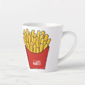 Afbeelding Franse friet cartoon Latte Mok (Rechts)