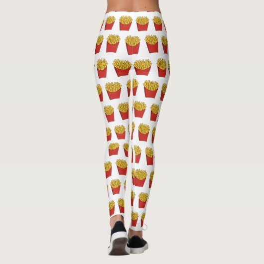 Afbeelding Franse friet cartoon Leggings (Achterkant)