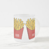 Afbeelding Franse friet cartoon Matglas Koffiemok (Voorkant rechts)