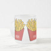 Afbeelding Franse friet cartoon Matglas Koffiemok (Voorkant links)