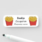 Afbeelding Franse friet cartoon Naamplaatje (In situ)