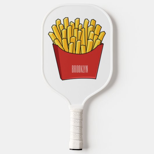 Afbeelding Franse friet cartoon Pickleball Paddle (Achterkant)