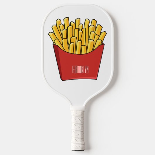 Afbeelding Franse friet cartoon Pickleball Paddle (Voorkant)