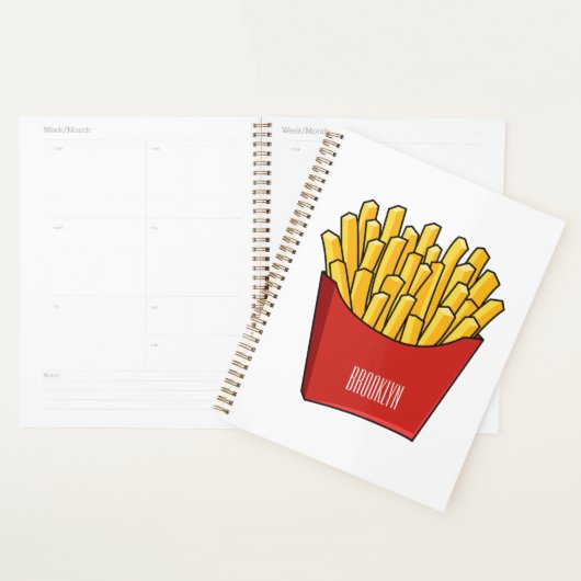 Afbeelding Franse friet cartoon Planner (Display)