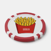 Afbeelding Franse friet cartoon Poker Chips (Enkel)