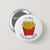 Afbeelding Franse friet cartoon Ronde Button 5,7 Cm (Voorkant /achterkant)