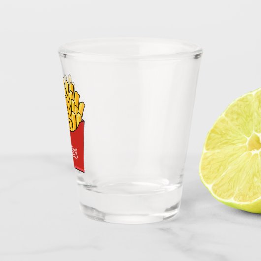 Afbeelding Franse friet cartoon Shot Glas (Rechts)