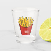 Afbeelding Franse friet cartoon Shot Glas (Voorkant)