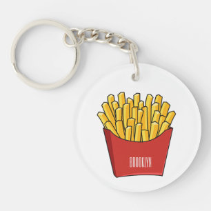 Afbeelding Franse friet cartoon Sleutelhanger