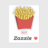Afbeelding Franse friet cartoon Sticker (Vel)