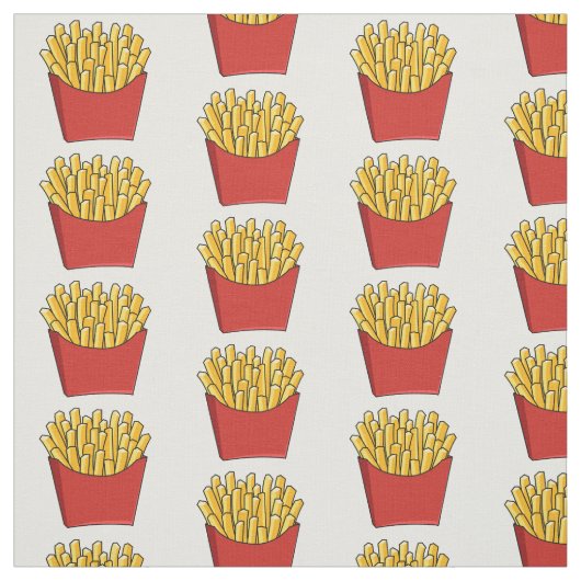 Afbeelding Franse friet cartoon Stof (Swatch)