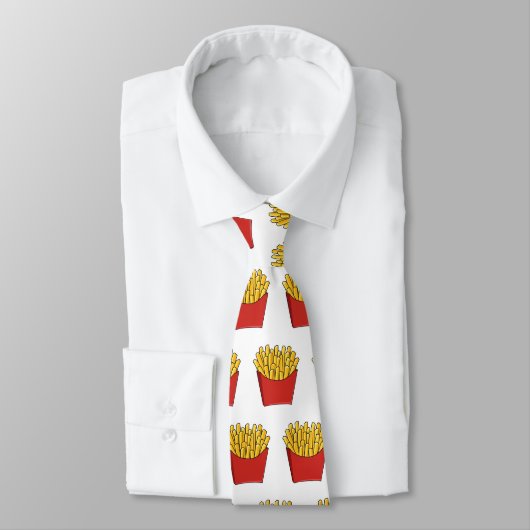 Afbeelding Franse friet cartoon Stropdas (Gebonden)
