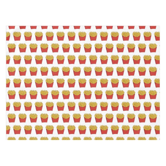 Afbeelding Franse friet cartoon Tafelkleed (Voorkant (Horizontaal))
