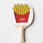 Afbeelding Franse friet cartoon Tafeltennisbatje (Achterkant)