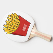 Afbeelding Franse friet cartoon Tafeltennisbatje (Zijkant)