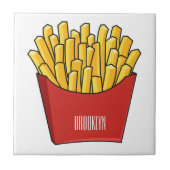 Afbeelding Franse friet cartoon Tegeltje (Voorkant)