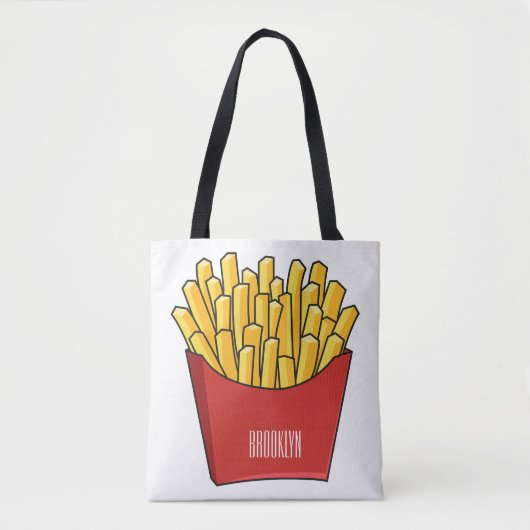 Afbeelding Franse friet cartoon Tote Bag (Voorkant)