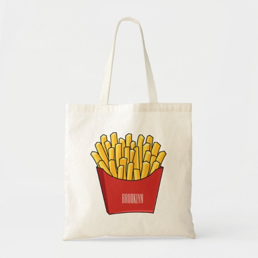 Afbeelding Franse friet cartoon Tote Bag (Voorkant)