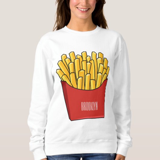 Afbeelding Franse friet cartoon Trui (Voorkant)