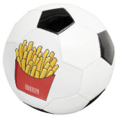 Afbeelding Franse friet cartoon Voetbal (Drie kwart)