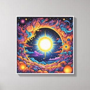 Afbeelding gedrukt op canvas voor mooie kleuren, 2 afdruk