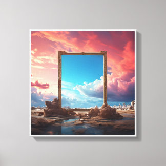 Afbeelding gedrukt op canvas voor mooie kleuren, 2 afdruk