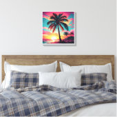 Afbeelding gedrukt op canvas voor mooie kleuren, 7 afdruk (Insitu (Slaapkamer))