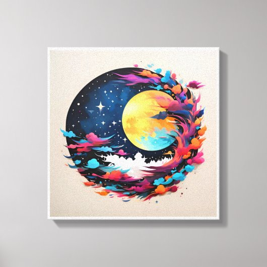 Afbeelding gedrukt op doek voor mooie kleuren, 189 canvas afdruk (Voorkant)