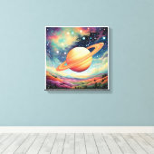 Afbeelding gedrukt op doek voor mooie kleuren, 194 canvas afdruk (Insitu (Houten vloer))