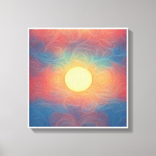 Afbeelding gedrukt op doek voor mooie kleuren, 1 canvas afdruk (Voorkant)