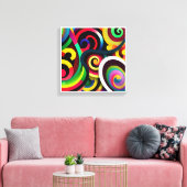 Afbeelding gedrukt op doek voor mooie kleuren, 28 canvas afdruk (Insitu (Woonkamer))