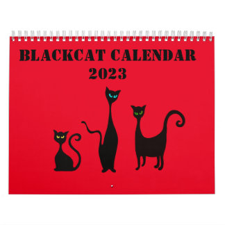 Afbeelding geïllustreerd kalender met katten
