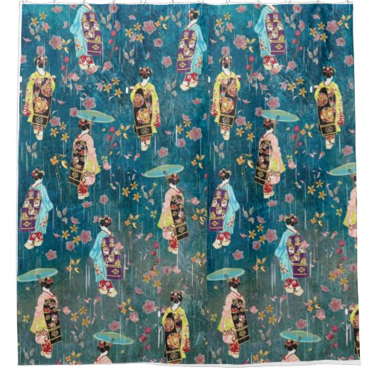 Afbeelding Geishas Douchegordijn (Voorkant)