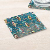 Afbeelding Geishas Kartonnen Onderzetters (Schuin)