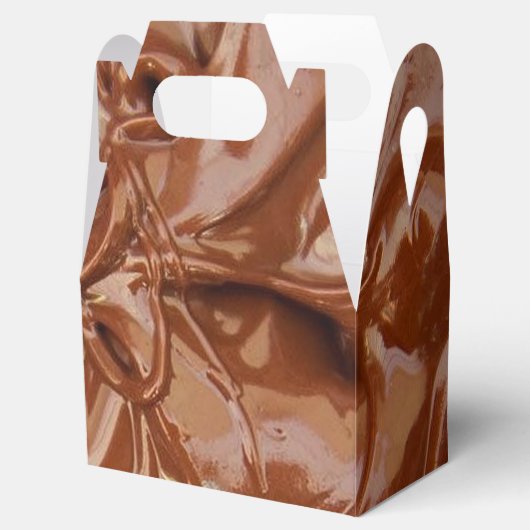 Afbeelding gesmolten chocolade textuur bedankdoosjes (Geopend)