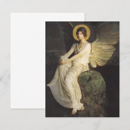 Afbeelding gevlekt op een steen door Abbott Thayer (Voorkant / Achterkant)