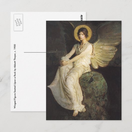 Afbeelding gevlekt op een steen door Abbott Thayer Briefkaart (Voorkant / Achterkant)