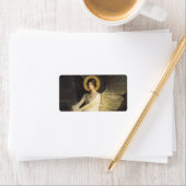 Afbeelding gevlekt op een steen door Abbott Thayer Etiket (Insitu)