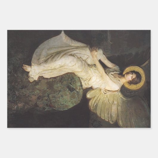 Afbeelding gevlekt op een steen door Abbott Thayer Inpakpapier Vel (Voorkant 2)