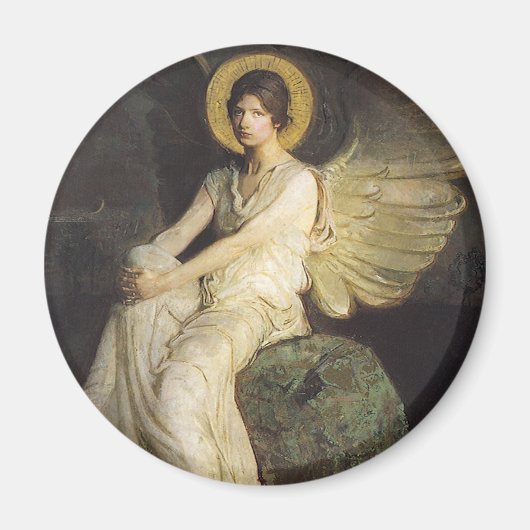 Afbeelding gevlekt op een steen door Abbott Thayer Magneet (Voorkant)