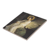 Afbeelding gevlekt op een steen door Abbott Thayer Tegeltje (Zijkant)