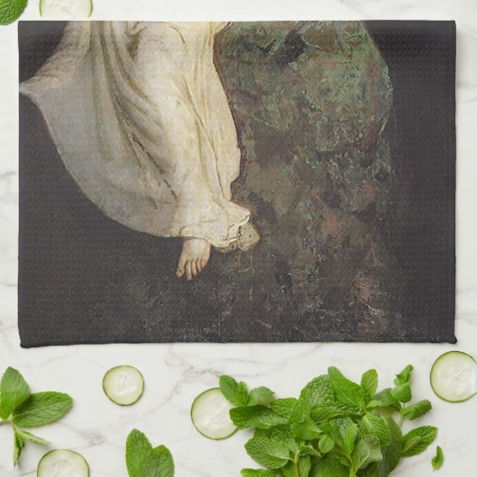 Afbeelding gevlekt op een steen door Abbott Thayer Theedoek (Gevouwen)